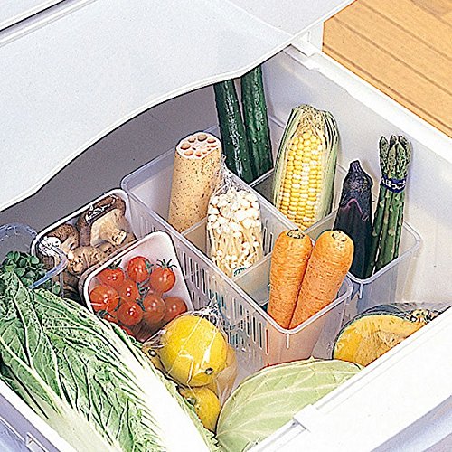 Product Cover vepson Fridge Basket Tray Multi Purpose Storage Rack Organizer for Refrigerators for Double Storage (1)