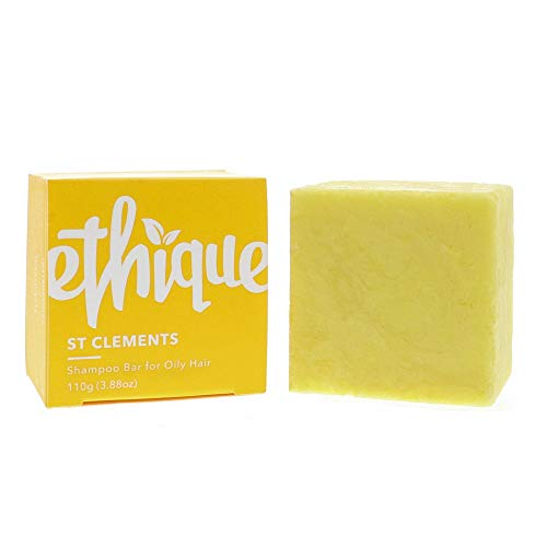 Product Cover Ethique Eco-Friendly Solid Shampoo Bar for Oily Hair, St Clements - Sustainable Natural Shampoo with Lime Oil, Plastic Free, 100% Soap Free, Vegan, Plant Based, 100% Compostable and Zero Waste, 3.88oz