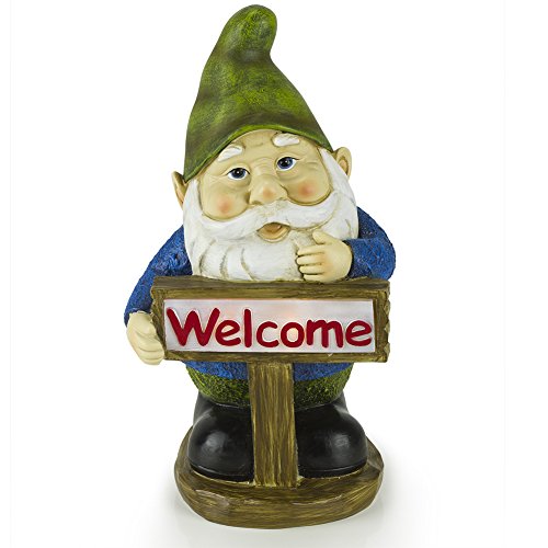 Product Cover Welcome Gnome Solar Powered Outdoor LED Garden Light