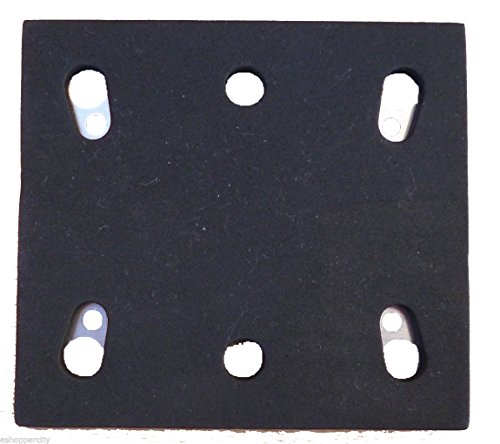 Product Cover Mutitoolpro Replacement 1/4 Sheet Sander PSA Pad Backing Plate For Makita 158324-9 BO4556 Finish Replacement PSA Backing Makita BO4556 Fishing Sander 14000OPM (Pack of 1)