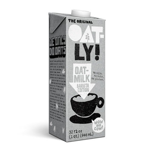 Product Cover Oatly Oat Milk Barista Edition Non-Dairy Gluten Free, 32 oz (1 liter) - Pack of 2
