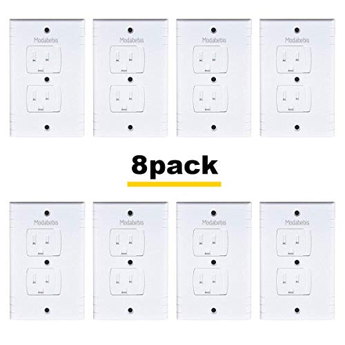 Product Cover Universal Self-Closing Electrical Outlet Covers,Extra Safe Retardant Child Safety Guards Socket Plugs Protector, BPA Free, Hardware Included