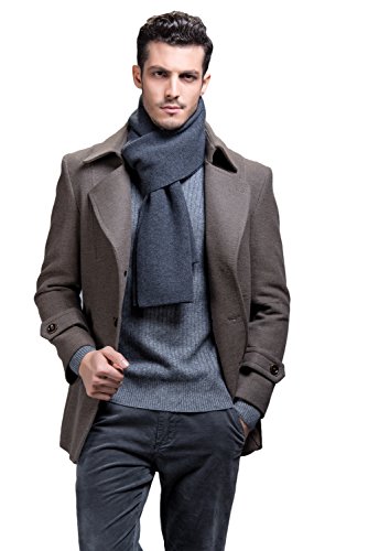 Product Cover RIONA Men's 100% Australian Merino Wool Scarf Knitted Soft Warm Neckwear with Gift Box