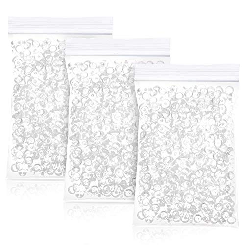 Product Cover Brodi Fishbowl Beads for Crunchy Slime, 3 Pack Clear Plastic Vase Filler Beads for Homemade Slime, 7mm/0.28 inch Clear Fishbowl Beads for Slime DIY Craft ((180g/6.35 Ounces)