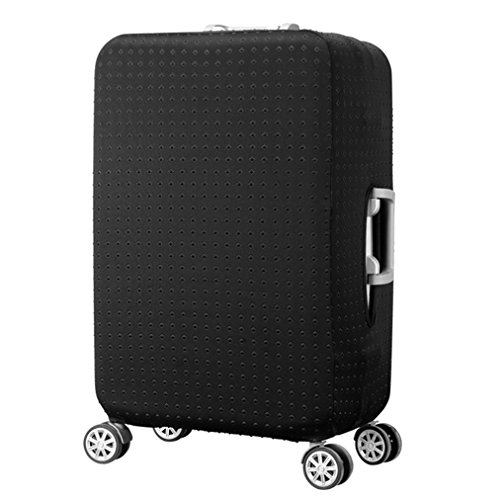 Product Cover Water Resistant Print Trolley Case Protective Cover For 28/29/30 Luggage Dust Cover Washable Travel Suitcase Protector L Black