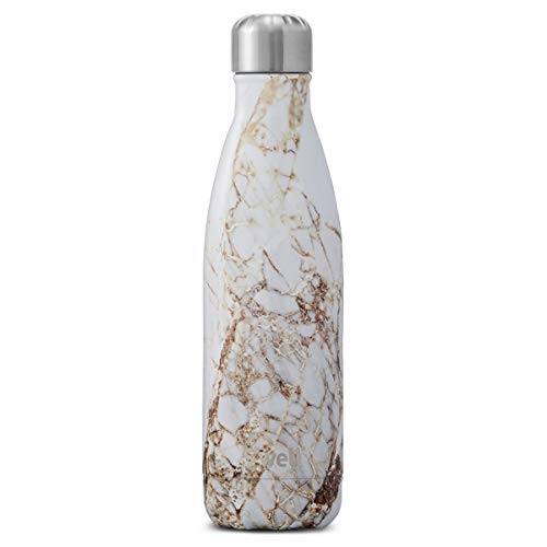 Product Cover S'well Vacuum Insulated Stainless Steel Water Bottle, 17 oz, Calacatta Gold
