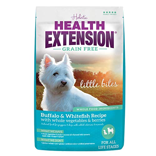 Product Cover Health Extension Grain Free Buffalo & Whitefish Recipe Little Bites, 1-Pound