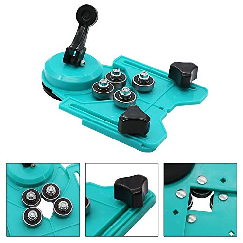 Product Cover Drill Bit Hole Saw Guide Jig Fixture Adjustable Diamond Hole Cutter Centering Locator Holder With Vacuum Base Sucker Openings Locator