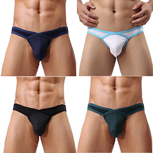 Product Cover Summer Code Mens Sexy Micro Mesh Briefs Soft Breathable Bulge Pouch Underwear