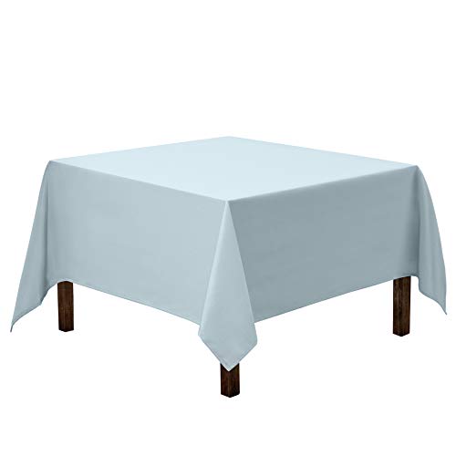Product Cover Gee Di Moda Square Tablecloth - 70 x 70 Inch - Baby Blue Square Table Cloth for Square or Round Tables in Washable Polyester - Great for Buffet Table, Parties, Holiday Dinner, Wedding & More
