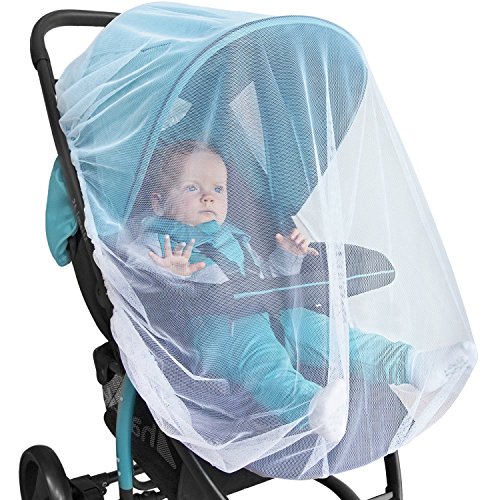 Product Cover Baby Mosquito Net for Stroller, Car Seat & Bassinet - Premium Infant Bug Protection for Jogger, Carrier & Pack N Play - Toddler Shield Canopy & Gift Packaging