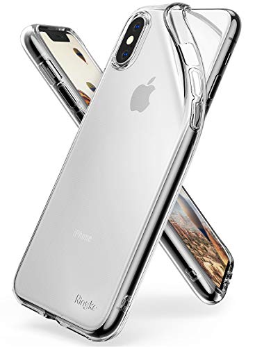 Product Cover Ringke Air Designed for iPhone X Case, Lightweight Transparent Flexible TPU Cover for iPhone X Case, iPhone 10 (Not Compatible with iPhone Xs) - Clear