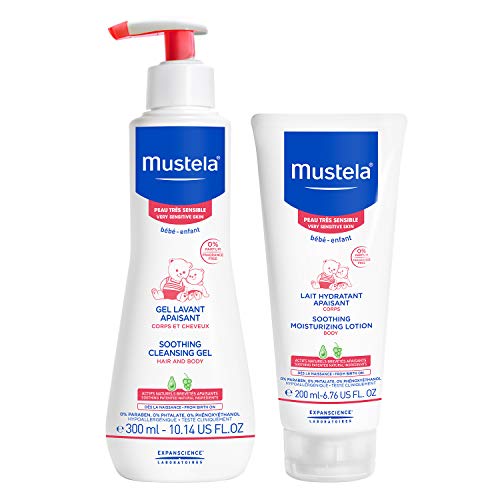 Product Cover Mustela Bathtime Gift Set, Baby Skin Care Available for Normal, Dry, Sensitive, and Eczema Prone Skin, Very Sensitive Skin, Standard Packaging
