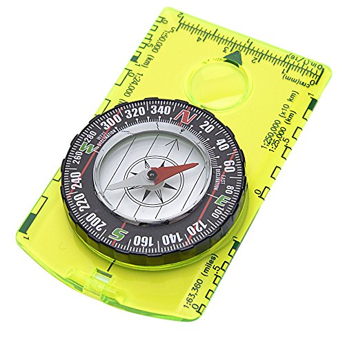 Product Cover Reliable Outdoor Gear Professional Boy Scout Compass - Liquid Filled, Rotating Bezel, Magnetic Heading - for Navigation, Orienteering and Survival