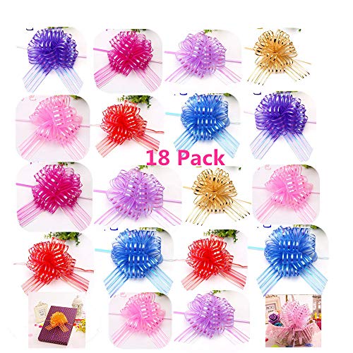 Product Cover Elegant Gift Pull Bows for Birthdays Easter Christmas, 18 Pack 6