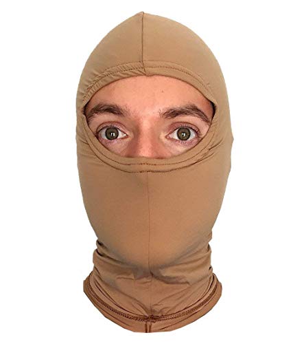 Product Cover RYNOSKIN: Outdoor Clothing, Hunting Clothes, Camping Gear, Insect Repellent, Safari Clothes for Women & Men, Bug Out Repelente De Mosquitos, Under Amor, Base Layer - Hood, Tan