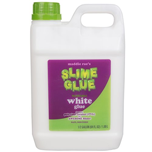 Product Cover Maddie Rae's Slime Making Glue - 1/2 Gallon Value Size - Non Toxic, School Grade Formula for Perfect Slime Crafts (White)