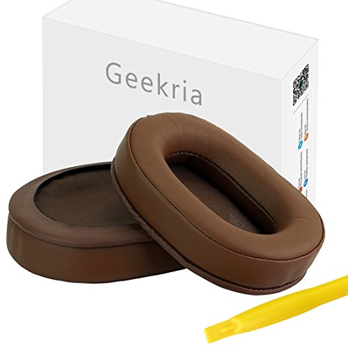 Product Cover Geekria Earpad for ATH M30, M35, M50, M50X, M50S Headphones Replacement Ear Pad/Ear Cushion/Ear Cups/Ear Cover/Earpads Repair Parts (Brown)