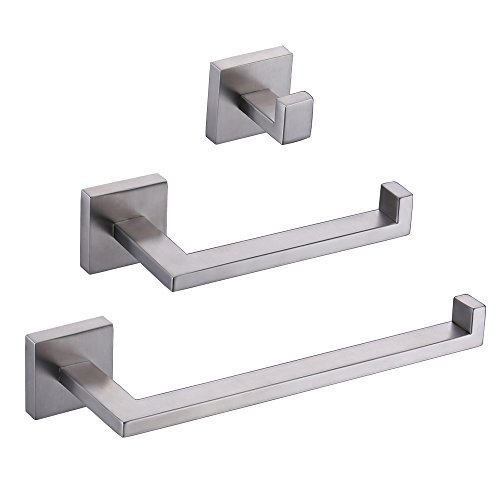 Product Cover KES Bathroom Accessories Toilet Paper Holder/Towel Ring/Single Robe Hooks SUS304 Stainless Steel Wall Mount, Polished Finish, LA2252-31