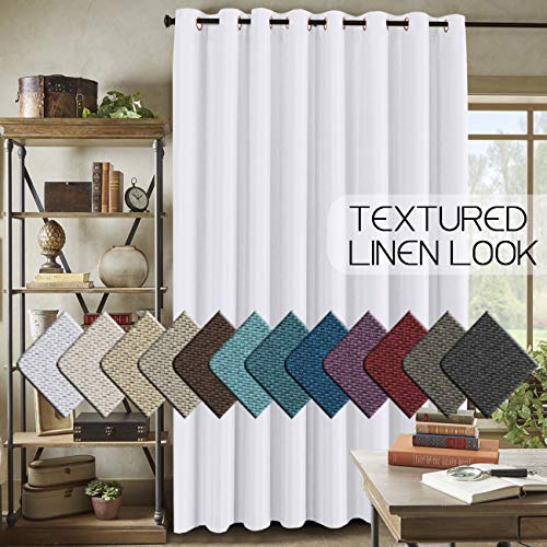 Product Cover H.VERSAILTEX Room Darkening Linen Curtain for Sliding Door (100