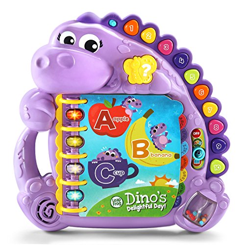 Product Cover LeapFrog Dino's Delightful Day Alphabet Book, Purple (Amazon Exclusive)
