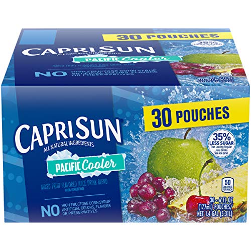 Product Cover Capri Sun Pacific Cooler Juice Drink, 6 Fl Oz Pouches, Pack of 30