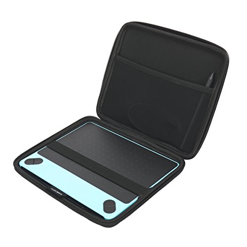 Product Cover Aproca Hard Travel Storage Case Compatible Wacom Intuos Small Black Digital Drawing Graphics Tablet CTL4100 CTL490DW
