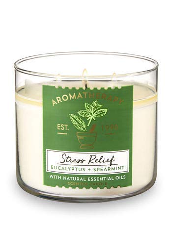 Product Cover Bath & Body Works Aromatherapy Stress Relief, Eucalyptus + Spearmint Scented Candle