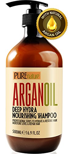 Product Cover Moroccan Argan Oil Shampoo SLS Sulfate Free Organic - Best for Damaged, Dry, Curly or Frizzy Hair - Thickening for Fine/Thin Hair, Safe for Color and Keratin Treated Hair
