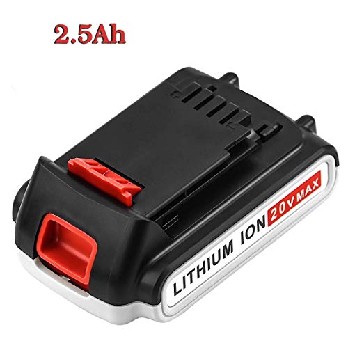 Product Cover Replacement for Black and Decker 20V Lithium Battery 2.5Ah Max LBXR20 LB20 LBX20 LST220 LBXR20B-2 LBX4020 LBXR2020-OPE LB2X4020-OPE Cordless Power Tools