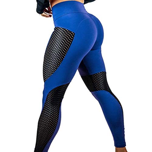 Product Cover Oksale Womens Workout Leggings Fitness Sports Gym Running Yoga Athletic Pants (XL, Blue)