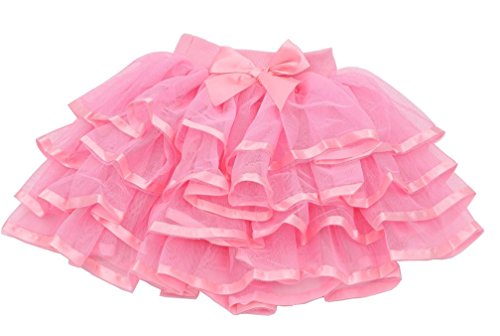 Product Cover Tortoise & Rabbit Little Girls and Big Girls Tulle Tutu Skirt (2T-3T, Pink)