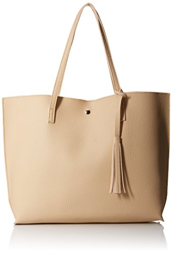 Product Cover Oct17 Women Large Tote Bag - Tassels Faux Leather Shoulder Handbags, Fashion Ladies Purses Satchel Messenger Bags