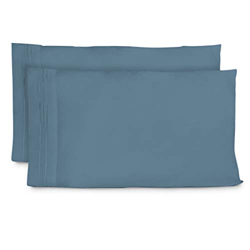 Product Cover Cosy House Collection Pillowcases Standard Size - Peacock Blue Luxury Pillow Case Set of 2 - Fits Queen Size Pillows - Premium Super Soft Hotel Quality - Cool & Wrinkle Free - Hypoallergenic