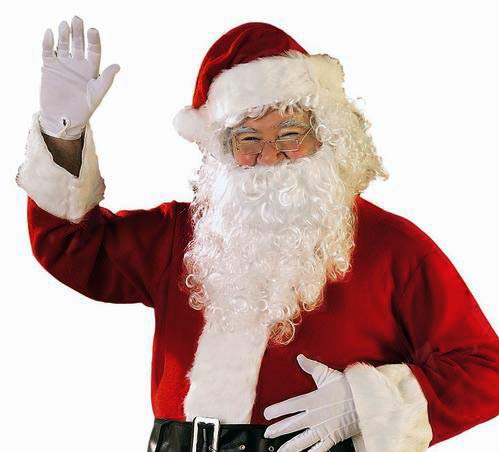 Product Cover TopWigy Santa Claus Wig and Beard Set Costume Wig Silver White Color for Men Synthetic Christmas Cosplay Wigs