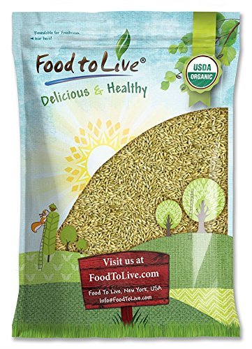 Product Cover Organic Rye Berries, 5 Pounds - Whole Wheat Grain, Non-GMO, Kosher, Raw, Bulk Seeds, Product of the USA