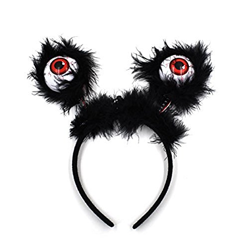 Product Cover Midafon 6Pcs Eyeball Boppers LED Flashing Eyes Halloween Hairband Costume Accessories Party Supplies Party Favors for Kids
