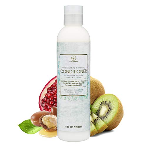 Product Cover Natural Hair Conditioner - Extra Moisturizing & Volumizing Conditioner for Brittle, Damaged, Dry Hair With Argan Oil, Kukui Seed, Kiwi & Pomegranate for Softer, Healthier, Luxurious Hair Era-Organics
