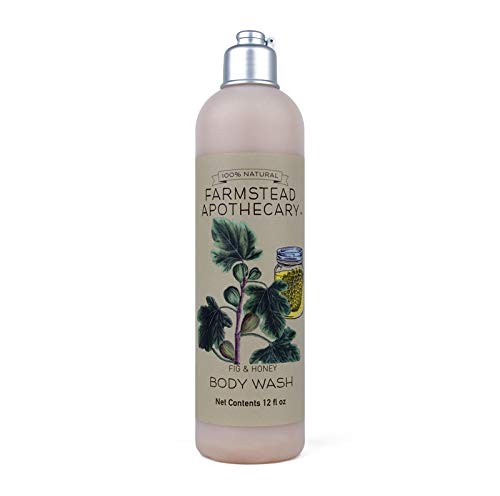 Product Cover Farmstead Apothecary 100% Natural Body Wash with Organic Coconut Oil, Organic Sunflower Oil & Organic Vitamin E Oil, Fig & Honey 12 oz