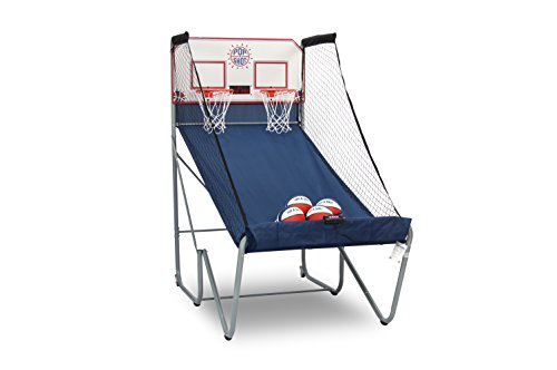 Product Cover Pop-A-Shot New Official Home Dual Shot Basketball Arcade Game - 16 Individual Games - Durable Construction - Near 100% Scoring Accuracy - Multiple Height Settings - Large LED Scoring System