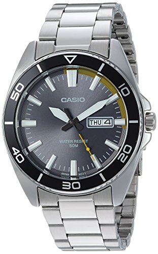 Product Cover Casio Men's Sports Quartz Watch with Stainless-Steel Strap, Silver, 21.9 (Model: MTD-120D-8AVCF)