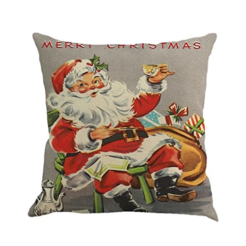 Product Cover Goddessvan Christmas Printing Dyeing Pillow Cover Sofa Bed Home Decor Cushion Cover 1818 Inch (1818 Inch, H)