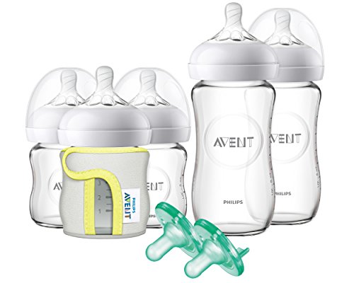 Product Cover Philips Avent Natural Glass Bottle Baby Gift Set, SCD201/01