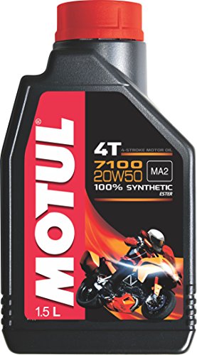 Product Cover Motul 7100 4T 20W-50 API SN Fully Synthetic Petrol Engine Oil for Bikes (1.5 L)