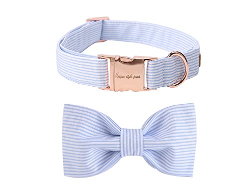 Product Cover USP Pet Soft &Comfy Bowtie Dog Collar and Cat Collar Pet Gift for Dogs and Cats 6 Size and 7 Patterns