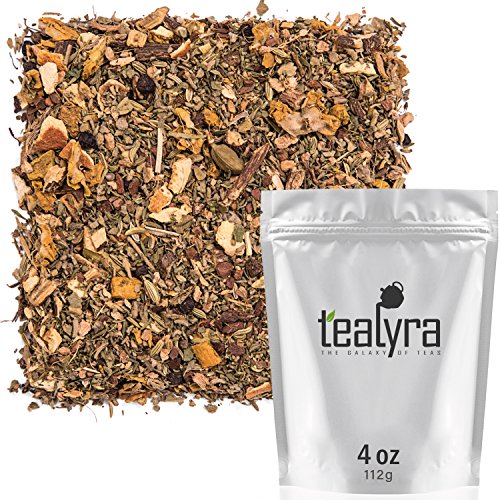 Product Cover Tealyra - Holistic Health Tea - Turmeric Healthy Tonic - Ginger - Fennel - Cinnamon - Loose Leaf - Natural Weight Loss - All-In-One Wellness Blend - Anti-Inflammatory - Caffeine-Free - 112g (4-ounce)
