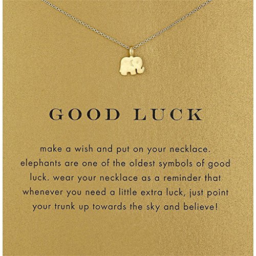 Product Cover Myhouse Women Female Necklace Chain Elephant Pendant Gold Plated Clavicle Chain