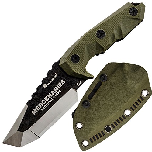 Product Cover HX OUTDOORS - Fixed Blade Tactical Knives with Sheath,Tanto Blade Survival Knife,Special Forces Tactical Knife,Ergonomics G10 Anti-skidding Handle (Mercenaries - Mini)
