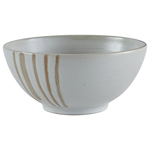 Product Cover Stone & Beam Modern Stoneware Decorative Bowl Decor, 4.9 Inch Height, Beige
