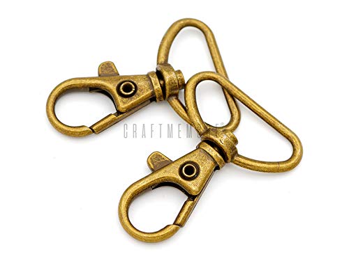 Product Cover CRAFTMEmore Swivel Lobster Claw Clasps Classic Trigger Snap Hooks Purse Landyard Clip 5/8